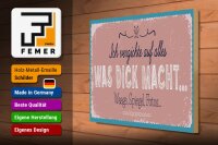 Holzschild Spruch 40x30cm verzichte auf Waage Spiegel Fotos