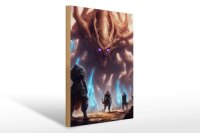 Holzschild 20x30cm Dungeonboss Seelenfresser Zecke