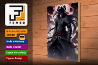 Holzschild 20x30cm Dunkler Schatten Samurai Z-Kämpfer