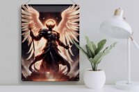 Blechschild 30x40cm Heiliger Kämpfer der Seelen