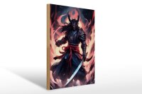 Holzschild 20x30cm Blutserwachter Sakura Samurai der Seelen