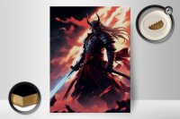 Holzschild 20x30cm Finsterer Samurai Wilderer