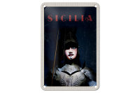 Blechschild Reise 12x18cm Sizilien Italien Ritter...