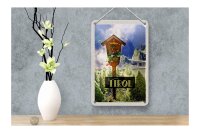Blechschild Reise 12x18cm Tirol Österreich Jesus Christus Natur Schild