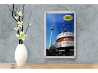 Blechschild Reise 12x18cm Berlin Alexanderplatz Weltzeituhr Schild