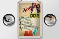 Blechschild Reise 12x18cm Berlin DDR Amerikanischen...