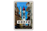 Blechschild Reise 12x18cm Korfu Greece Griechenland...