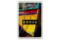 Blechschild Reise 12x18cm Korfu Griechenland Boot Meer...