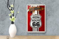 Blechschild Reise 12x18cm USA Los Angeles Arizona Route 66 Urlaub Schild