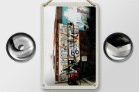 Blechschild Reise 12x18cm USA Los Angeles Schild Route 66 US Schild