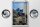 Blechschild Reise 12x18cm San Francisco Gebäude Gebirge Aussicht Schild