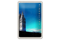 Blechschild Reise 12x18cm San Francisco Californien Uhr...