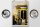 Blechschild Reise 12x18cm Amerika Oldtimer gelb Auto Gitarre Schild