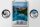 Blechschild Reise 12x18cm Banff Kanada Europa Meer Urlaub Schild