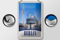 Blechschild Reise 12x18cm Berlin Deutschland Alexanderplatz Schild