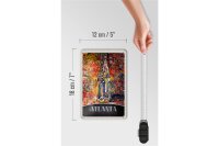 Blechschild Reise 12x18cm Atlanta AmerikaCola Gemälde Schild