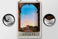 Blechschild Reise 12x18cm Dresden Deutschland Garten...