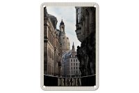 Blechschild Reise 12x18cm Dresden Deutschland Domkuppel...