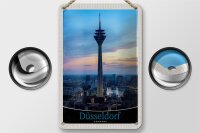 Blechschild Reise 12x18cm Düsseldorf Fernsehturm...