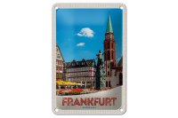 Blechschild Reise 12x18cm Frankfurt Deutschland Altstadt...