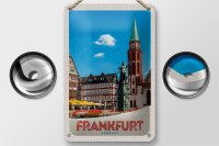 Blechschild Reise 12x18cm Frankfurt Deutschland Altstadt...