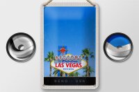 Blechschild Reise 12x18cm Las Vegas Nevada Amerika USA Casino Schild