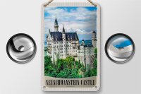 Blechschild Reise 12x18cm Neuschwanstein Schloss Architektur Schild