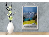 Blechschild Reise 12x18cm Confoederatio Helvetica Urlaub Natur Schild