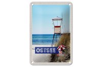 Blechschild Reise 12x18cm Ostsee Strand Deutschland Meer...