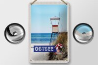 Blechschild Reise 12x18cm Ostsee Strand Deutschland Meer Urlaub Schild