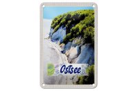 Blechschild Reise 12x18cm Ostsee Strand Natur Wälder...