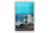 Blechschild Reise 12x18cm Ostseebad Warnemünde...