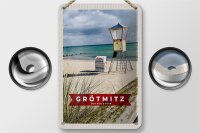 Blechschild Reise 12x18cm Grötmitz Ostholstein...