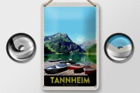 Blechschild Reise 12x18cm Tannheim Österreich Natur Wanderung Schild