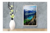 Blechschild Reise 12x18cm Tannheim Wälder Wanderung See Urlaub Schild