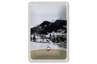 Blechschild Reise 12x18cm Lermoos Österreich...