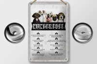 Blechschild Spruch 12x18cm Hunderegel lass mich raus Geschenk Schild