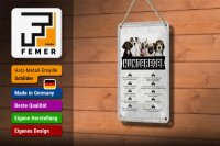 Blechschild Spruch 12x18cm Hunderegel lass mich raus Geschenk Schild