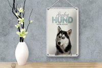 Blechschild Tiere 12x18cm Seelen Hund mein Husky Schild