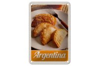 Blechschild Reise 12x18cm Argentinien traditionelle...