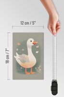Holzschild 12x18cm Gustav die Gans