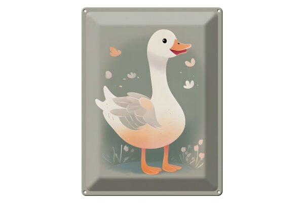 Blechschild 20x30cm Gustav die Gans