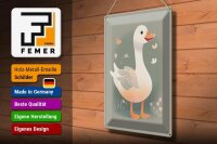 Blechschild 20x30cm Gustav die Gans