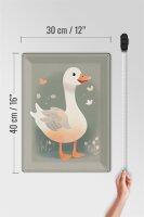 Blechschild 30x40cm Gustav die Gans