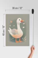 Holzschild 30x40cm Gustav die Gans