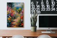 Holzschild 20x30cm Sommerweg der Tupfblumen