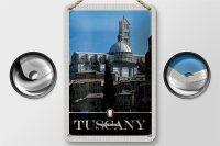 Blechschild Reise 12x18cm Toskana Italien Gebäude Architektur Schild
