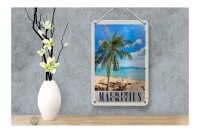 Blechschild Reise 12x18cm Mauritius Indischer Ozean Insel Schild