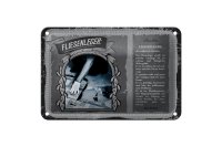 Blechschild Berufe 18x12cm Fliesenleger maß-genauer...