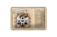 Blechschild Berufe 18x12cm Krankenschwester Kraft Trost...